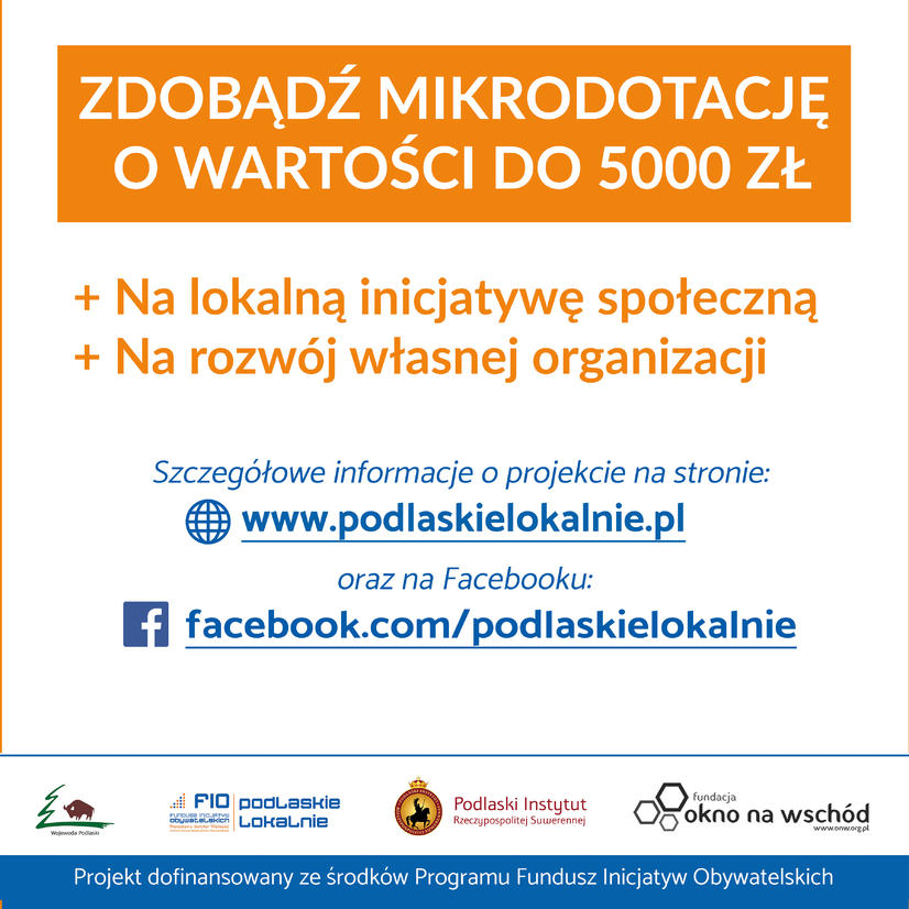 NABÓR WNIOSKÓW W KONKURSIE DOTACYJNYM NA ROZWÓJ INSTYTUCJONALNY MŁODYCH ORGANIZACJI POZARZĄDOWYCH