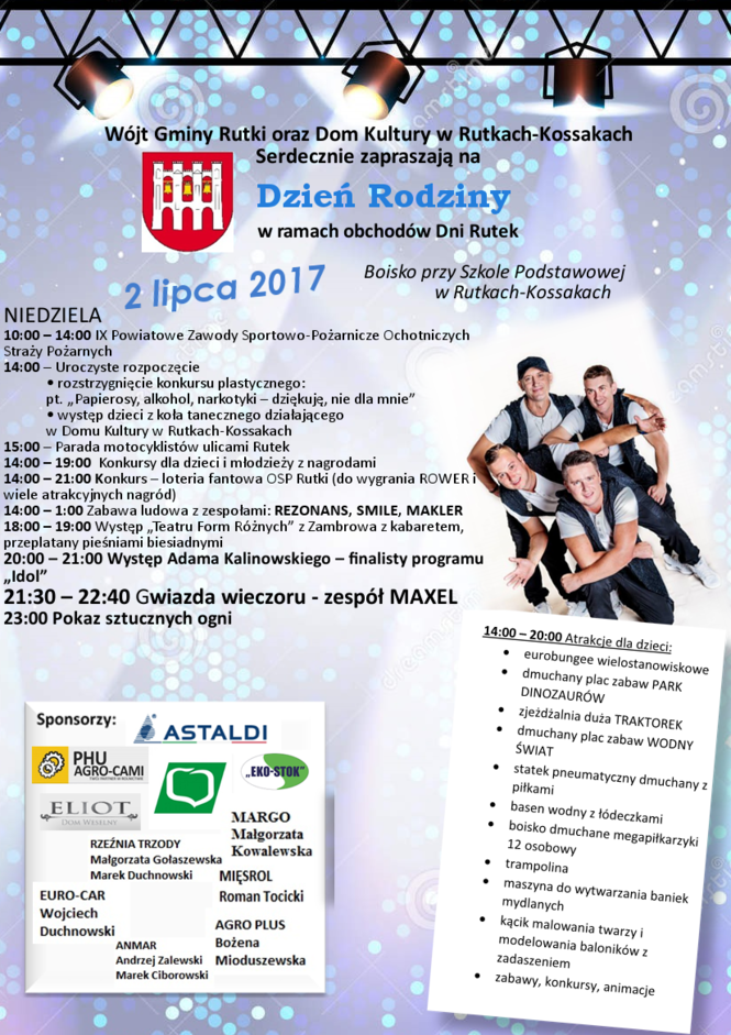 STOISKO INFORMACYJNO-PROMOCYJNE LGD „BNP” PODCZAS „DNIA RODZINY” W RUTKACH - 02 LIPCA 2017 R.