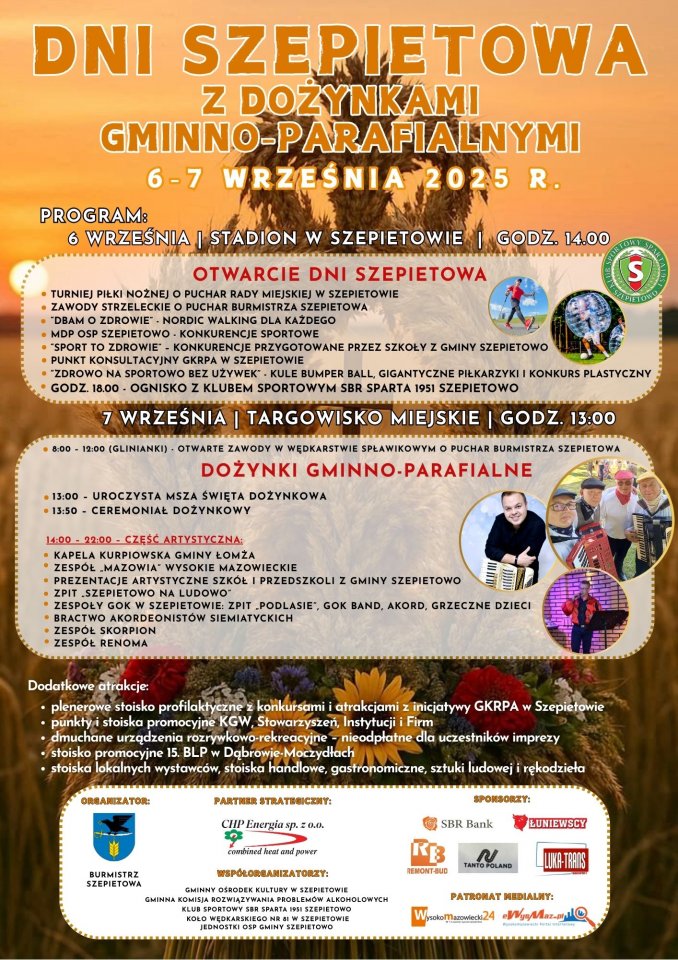 Zapraszamy na dożynki do Szepietowa